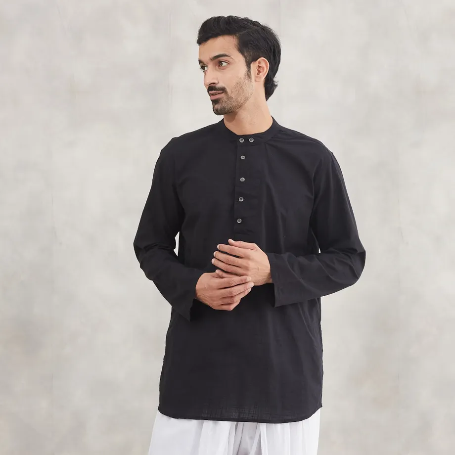 Black Short Kurta